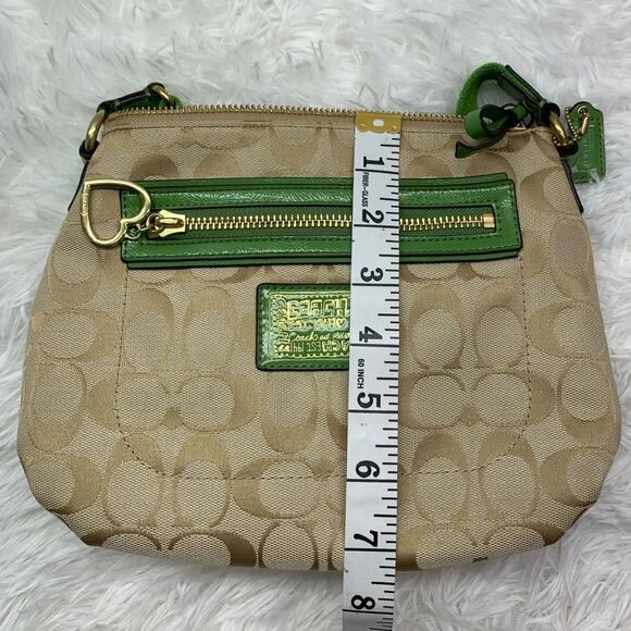 COACH Poppy Canvas Signature Crossbody - Picture 12 of 13